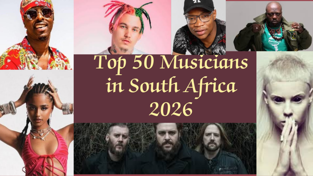 Top 50 Musicians in South Africa 2026 ranking by Research 8020 Limited